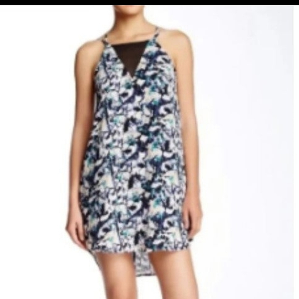 ASTR‎ STRAPPY SWING Mini DRESS with mesh detail Size S